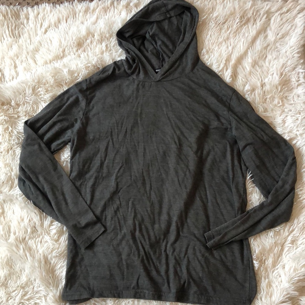 Broken English Thin Gray Hoodie